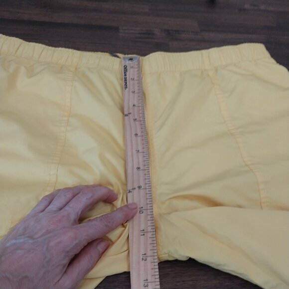 VINTAGE Polo Sport Ralph Lauren Swim Trunks Shorts Mens Medium Yellow Mesh Lined - Picture 11 of 11